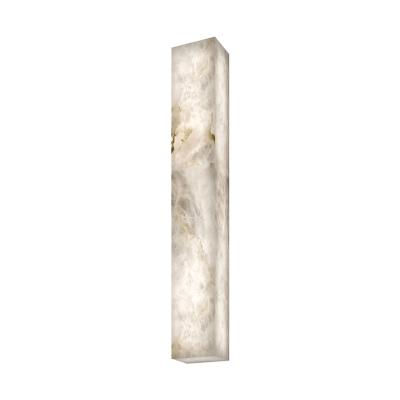 China Modern Alabaster modern simple hallway background household living room wall hanging light decorative atmosphere long strip wall light for sale