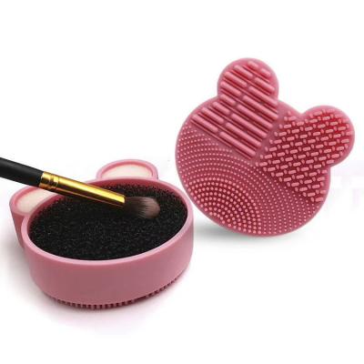 China For Home Cleaning Cosmetic Use Silicone Makeup Brush Cleaner Mat Pad Brush Remover for sale