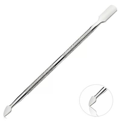 China Nail Cleaner Double Sided Stainless Steel Cuticle Pusher Nail Pusher Nail Art Beauty Tools Nail Cleaner Art Tools for sale