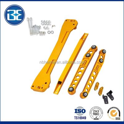 China Aluminum Gold / Yellow Aluminum Rear Lower Control Arms +Subframe Brace+Tie Bar For Honda 96-00 for sale