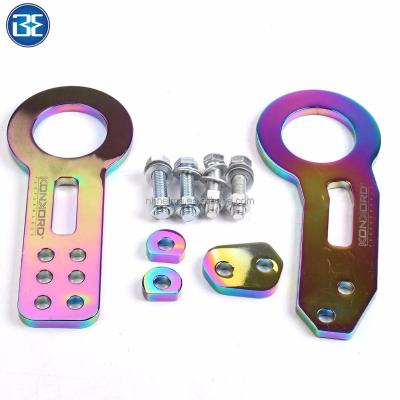 China Aluminum Neo Chrome Anodized Billet Front Rear Tow Hook Aluminum Racing Kit For CNC JDM for sale