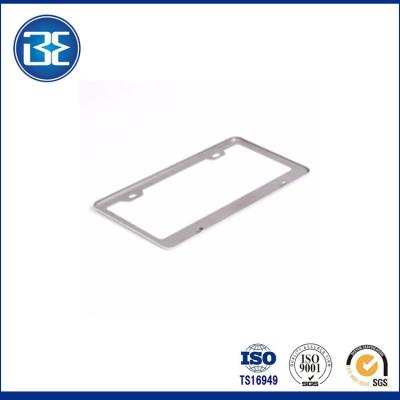 China NO FRAME + CHROME STAINLESS STEEL METAL SCREW-ON LICENSE PLATE COVER TAG COVER for sale