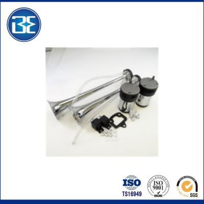 China Dual Chrome Air Horn Compressor Kit Set Extra Loud Blast Aluminum Aluminum Truck Car for sale