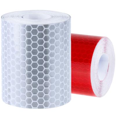 China Reflector Waterproof Hazard Warning Tape Adhesive Sticker For Cars, Trucks, Trailers, Cam for sale