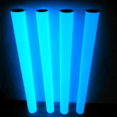 China PVC Tape PET Freon Proof Blue Photoluminescent Glow In The Dark Tape For Emergency Exit Signage for sale