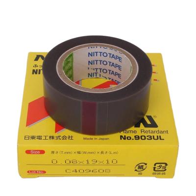 China Nitto 903 Heat Resistant Alternative Single Sided Polytetrafluoroethylene (PTFE) Film Based Tape , High Temperature Resistant Silicone Tape for sale