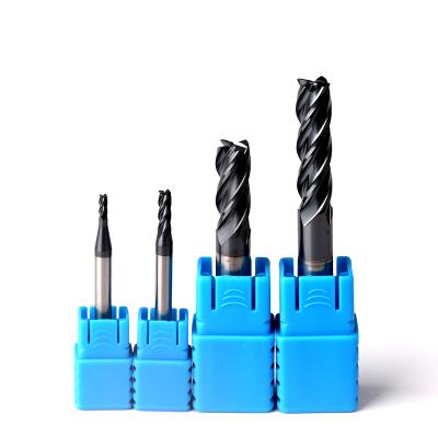 China Lathe Process TUZHI End Mills 4 Flute Coating Endmill Cutter Flat Square Milling Solid Tungsten Carbide for sale