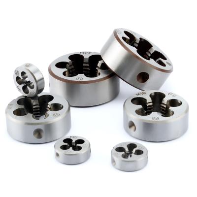 China Machine Tools HSS Steel 1pcs Hard Round Die Tap Threading Mini Dies Set Right Hand Metric Die M3 M4 M5 M6 M8 M10 M12 M14 M16 M18 M20 M27 M30 for sale