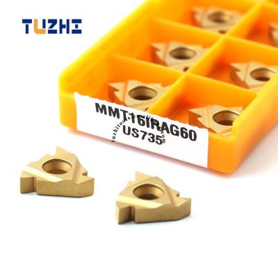 China Hign 10pcs Wear Resistance Carbide Wire Insert 16IR 16ER AG60 VP15TF US735UE6020 Thread Lathe Tool Blade Turning Tool for sale