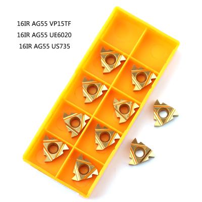 China Hign 16IR AG55 VP15TF UE6020 US735 Wear Resistance Carbide Inserts Thread Tool Lathe Turning Cutting Tool for sale