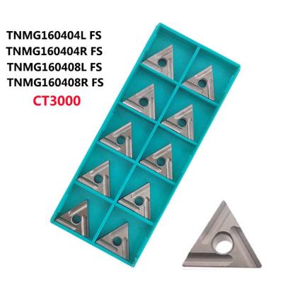 China Hign Wear Resistance TNMG160404R-FS CT3000 TNMG160408L FS CT3000 Tool Blade Cement Inserts Cutting Tool Turning Tool for sale