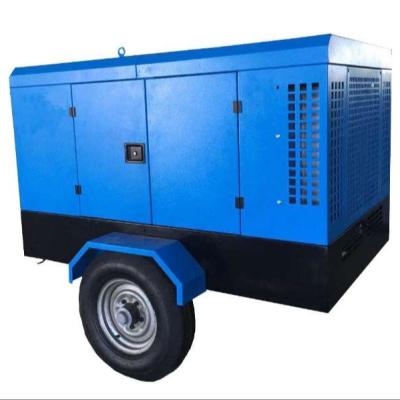 China Recycle Water Cooling 37KW 50HP 10 BAR AIR COMPRESSOR Diesel Engine 50hp Portable Screw Compressor for sale