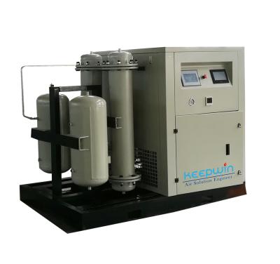 China New Arrival Lubricated Skid Mounted Scroll Compressor With 60L Adsorb Air Receiver 50L Oxygen Cylinder Tank Screw Air Compressor for sale