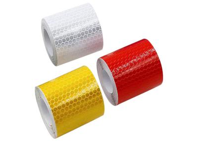 China Waterproof Safety Reflective Warning Adhesive Tape Roll For Vehicles Helmets for sale