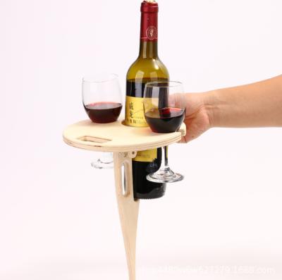 China Sustainable Home Decoration Wooden Wire Standing Wine Storage Rack For Camping Unique Wine Rack for sale