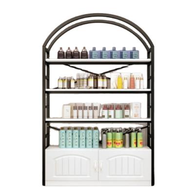 China Mobile Phone Shop Cosmetic Display Stand With Light Fixtures Beauty Makeup Shop Displays Cabinet Shelves for sale