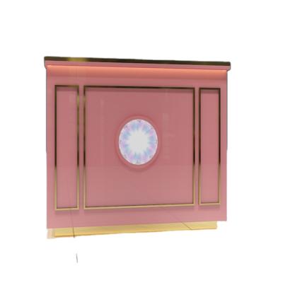 China Customized Design Customize Modern Cashier Counter Showcase Shop Reception Customer Retail Cashier Desk for sale