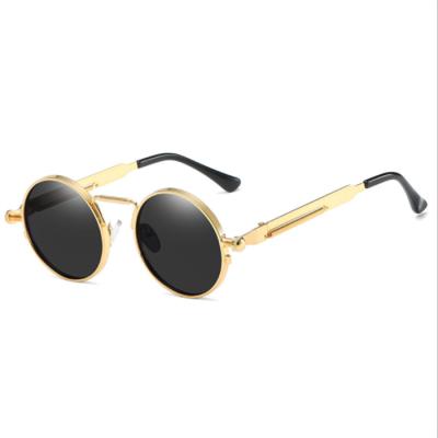 China Outdoor Sports Wholesale Leg Sun Glasses Frame Retro Round Personality Spring Mirror Legs Sunglasses Women Men for sale