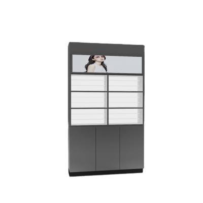 China Customized Design Optical Display Cabinets Led Retail Eyewear Display Shop Design Optical Display Showcase for sale