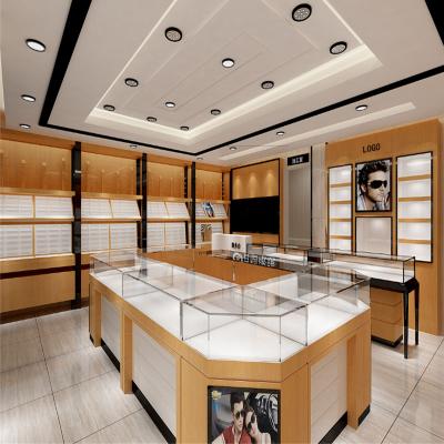 China Eco-friendly Material/Easy To Install Modern High End Optical Furniture Shop Display Showcase Design Lockable Sunglasses Display for sale