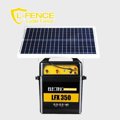 China Easily Assembled 12V 20W Electric Barrier Power Charger Fence Energizer With Solar Panel for sale