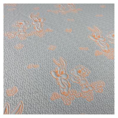 China Breathable 100% hot sale factory cheap polyester knitted jacquard mattress ticking fabric for sale