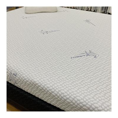 China 2022 memory good sale factory direct cashmere fiber knitted jacquard mattress fabric for home textile for sale