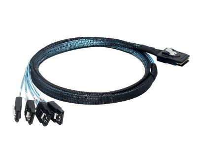 China PC OIKWAN Internal Mini SAS to SATA Cable (SFF-8087 to SATA Forward Breakout) 3.3 Feet for sale