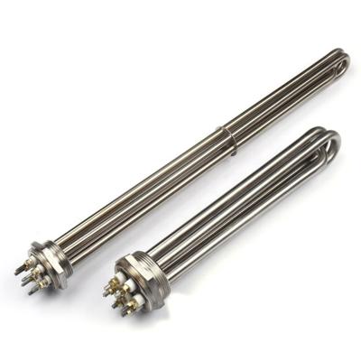 China Square Flange Water Immersion Heater Tube 6 Kw 3000w Immersion Heater Element for sale