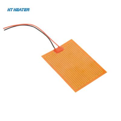 China Thin Flexible 3d Printer Polyimide Film Heater 10mm Polyimide Heater Tape for sale