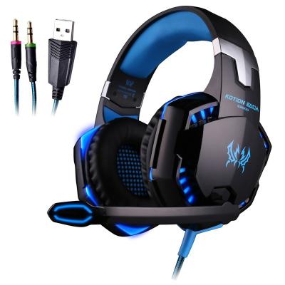 China Gamer G2000 Best PC High Quality Best PC USB Gaming Earphone Headset OEM Cool Sports Earbuds for sale