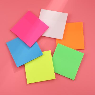 China Transparent Sticky Creative Color PET Sticker Notes Personality Transparent Sticky Waterproof Self-adhesive Cute Transparent Sticky Notebook Not As for sale