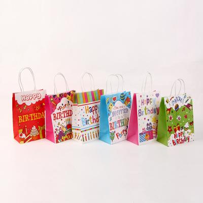 China Happy Birthday Party Decoration Paper Bag Birthday Theme Baby Candy Party Decorations Supplies Party Decorations Supplies for sale