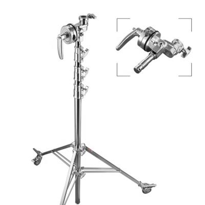 China Steel 6 meters high 30kg load bearing tripod with wheels studio photography combo stand for sale