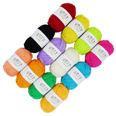 China Waterproof 12 Color DIY Handwork Creative Wool Yarn For Children Wool Yarn Hand Knitting Yarns 300g/piece for sale