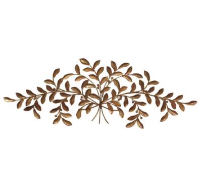 China Metal Gold Leaf Wall Hanging New Arrival Minimalist Wall Decor Display for sale