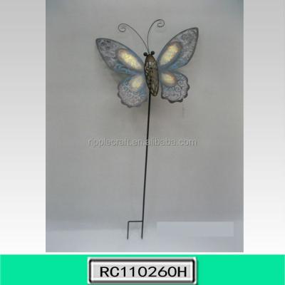 China Wholesale European Creative Garden Stake Metal Butterfly Garden Decoration for sale