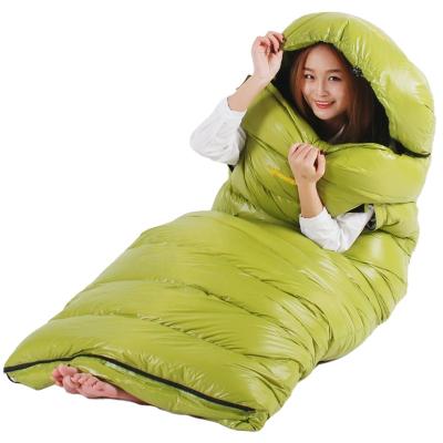 China Outdoor Camping MP Goose Breathable Down Sleeping Bag 800g (1.76lb) Filling Hands Can Cold Weather Sleep for sale