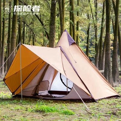 China Water Proof Luxury Indian Glamping Outdoor 5+ Person Camping Tent Family Travel for sale