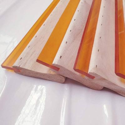 China High Abrasion Resistance Heavy Duty Silk Screen Printing Squeegee With Wooden Handle For CD Printing for sale