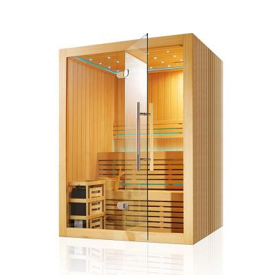 China Modern Spa Infrared Traditional Indoor Dry Fir Steam Room Steam Sauna Wooden Sauna Room for sale