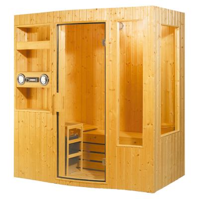 China Computer Control Panel New Design Finland Pine Wood Room Steam Sauna For Family Tradition Sauna Indoor Rooms for sale