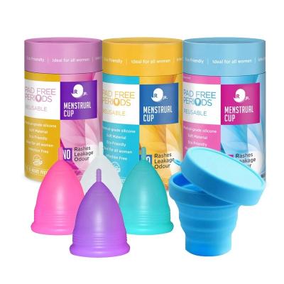 China OEM Esterilizador Personalizada Menstrual Cup Set Copa Menstrual Cup Period Cup Reusable Medical Silicone Eco-Friendly Copa Mestruall Healthy Menstrual 100% for sale