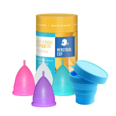 China Menstrual Cup Eco - Friendly Women Healthy Menstrual Cup Liquid Silicone for sale