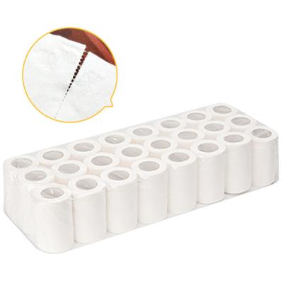 China 2 Ply Strong Absorbent Pure Bamboo Toilet Paper Tissue Paper Roll Eco-friendly Toilet Paper Rolls for sale