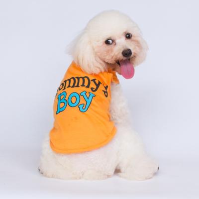 China Hot Sale Air Dog Sweater Summer T-shirt Printed Breathable Medium Stocked Sports Small Use Pet Clothing Pet Jacket for sale