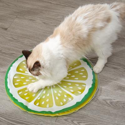 China Summer Hot Selling Durable Tear Proof Water Resistant Printed Cat Bed Ice Gel Cool Dog Cooling Bed For Pets for sale