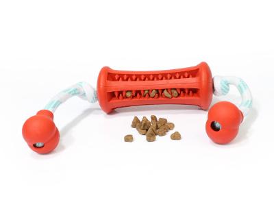 China Hot Sale Stocked in Grinding Toy Pet Snack Treat Toy Chew Toy Robust Dog Teeth Clean Dispenser Running Dog Chew for sale