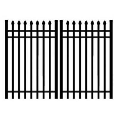 China Easily Assembled Aluminum Sharped Top Fence Decoration Aluminum Fence Panels for sale