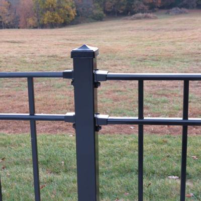 China Pool Fence Wrought Residential Ornamental Iron Security Fence Easily Assembled Decorative Wrought Iron Fence for sale